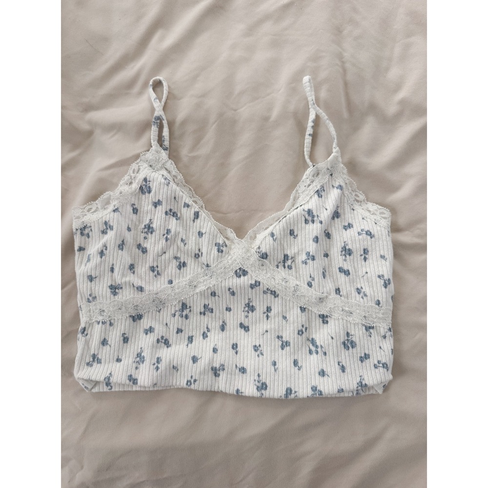 floral cropped tank